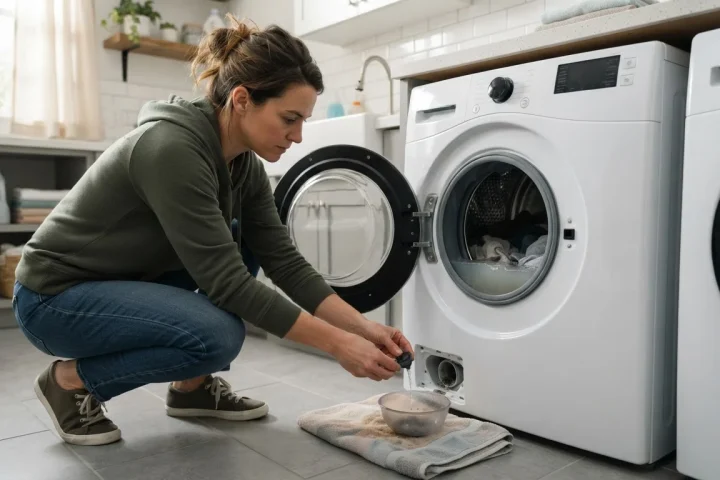 When Your GE Washer Leaves Water in the Drum